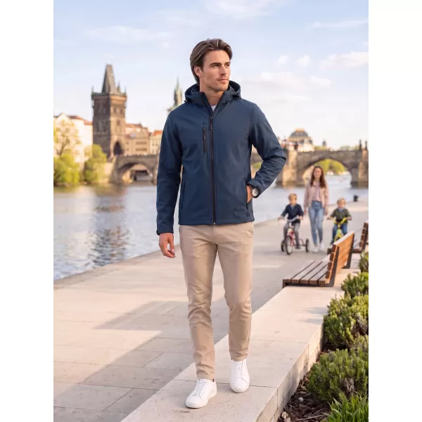  Jachetă softshell pentru bărbați ALTISPORT NP/ALM225 ALBASTRU MARIN 