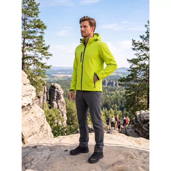  Jachetă softshell pentru bărbați ALTISPORT NP/ALM225 LĂMÂIE VERDE 