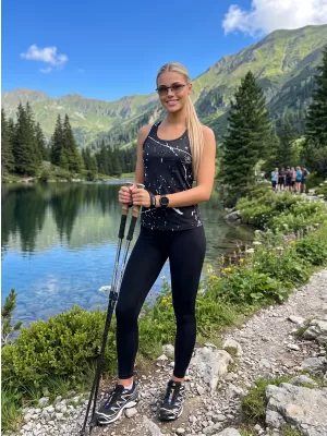Maieu premium funcțional pentru femei ALTISPORT VOJ/ALW034TIL01 NEGRU