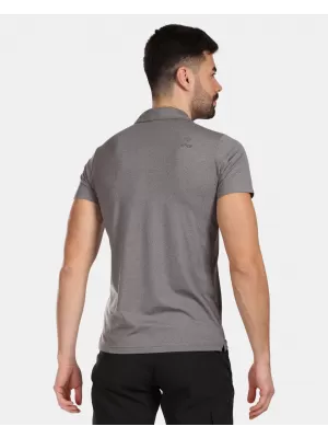 Tricou pentru bărbați cu guler KILPI GIVRY-M VM0304KI NEGRU