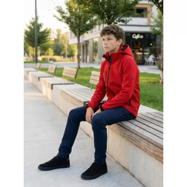  Jachetă softshell pentru copii ALTISPORT NP/ALK535 ROȘU 