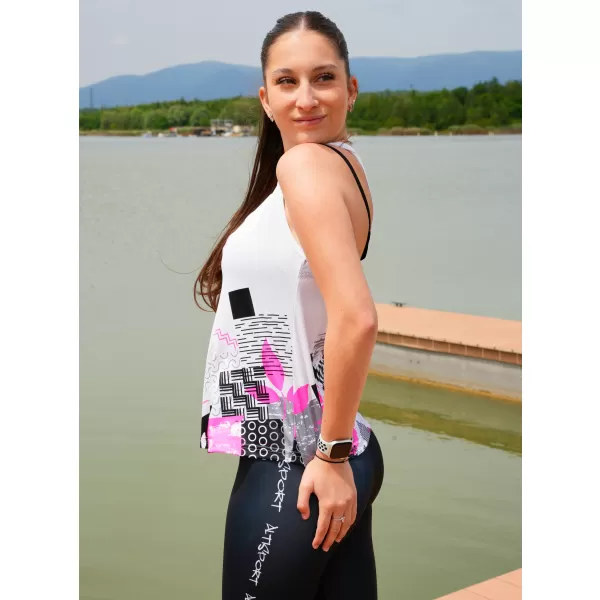  Maieu premium funcțional pentru femei ALTISPORT VOJ/ALW009TIL01 ALB 
