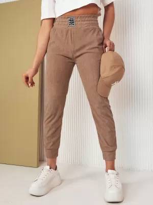 Pantalonii pentru doamne DSTREET LORIST UY2057 CARAMEL