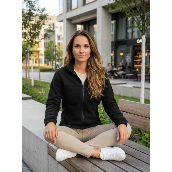  Hanorac de damă din fleece ALTISPORT NP/ALW405 NEGRU 
