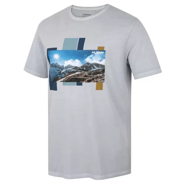  Cămaşă HUSKY TEE SKYLINE M GRI DESCHIS 