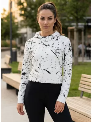 Hanorac funcțional premium pentru femei ALTISPORT VOJ/ALW034MI01 ALB