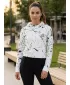 Hanorac funcțional premium pentru femei ALTISPORT VOJ/ALW034MI01 ALB