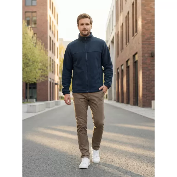  Hanorac pentru bărbați din fleece ALTISPORT NP/ALM105 ALBASTRU MARIN 
