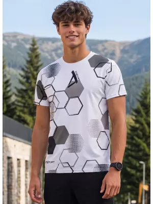 Tricou funcțional premium pentru bărbați ALTISPORT VOJ/ALM037TR01 ALB