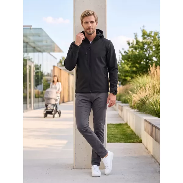  Jachetă softshell pentru bărbați ALTISPORT NP/ALM225 NEGRU 