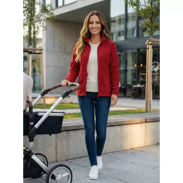  Hanorac de damă din fleece ALTISPORT NP/ALW405 ROȘU MARLBORO 