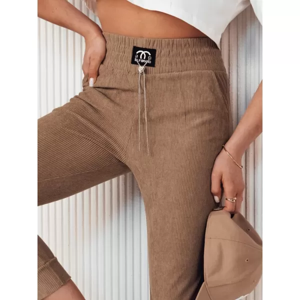  Pantalonii pentru doamne DSTREET DERCY UY2045 CARAMEL 