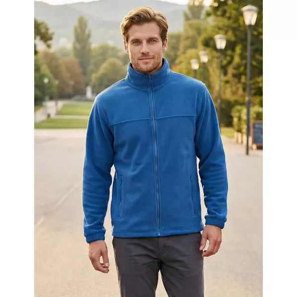 Hanorac pentru bărbați din fleece ALTISPORT NP/ALM105 ALBASTRU AZUR 