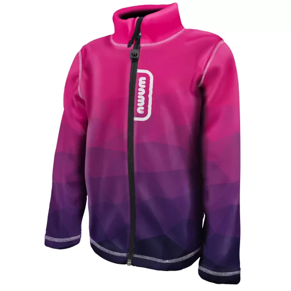  Hanorac fleece pentru copii WAMU MOZAIKA FIALOVÁ VERDE 