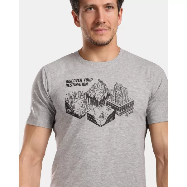  Tricou funcțional pentru bărbați KILPI GAROVE-M VM0306KI GRI DESCHIS 
