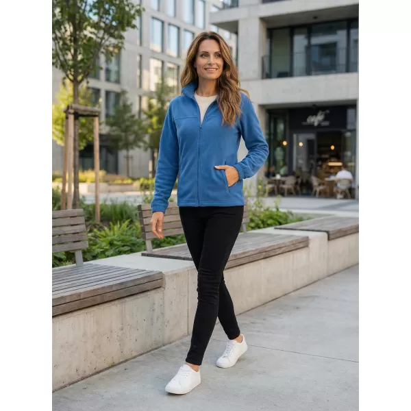  Hanorac de damă din fleece ALTISPORT NP/ALW405 ALBASTRU AZURIU 