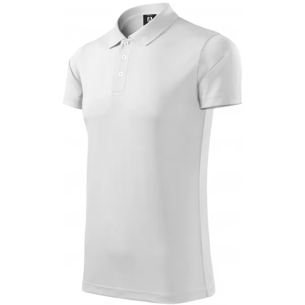  Tricou pentru bărbați cu guler ALTISPORT NoPrint NP/ALM712 ALB 
