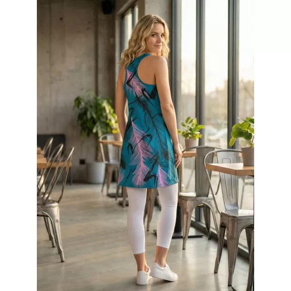  Rochie vestă funcțională premium pentru femei ALTISPORT VOJ/ALW001SAT01 BENZINĂ/ROZ DESCHIS 