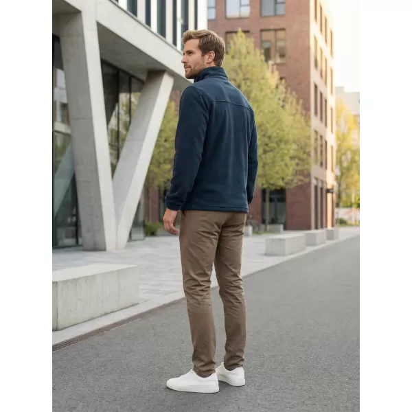  Hanorac pentru bărbați din fleece ALTISPORT NP/ALM105 ALBASTRU MARIN 