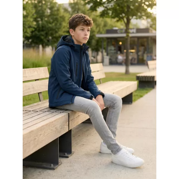  Jachetă softshell pentru copii ALTISPORT NP/ALK535 ALBASTRU MARIN 