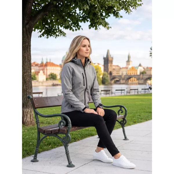  Jachetă softshell pentru femei ALTISPORT NP/ALW125 GRI OȚEL 