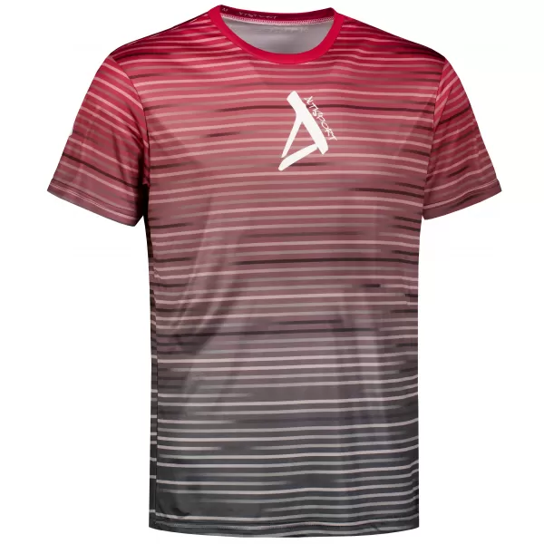  Tricou premium pentru bărbați ALTISPORT VOJ/ALM031TR01 NEGRU/VISINIU 