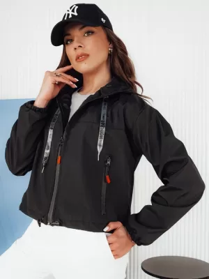 Jacheta din denim pentru femei DSTREET ALONDRASS TY4334 NEGRU