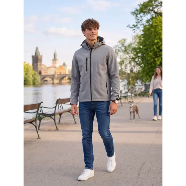  Jachetă softshell pentru bărbați ALTISPORT NP/ALM225 GRI OȚEL 