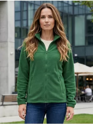 Hanorac de damă din fleece ALTISPORT NP/ALW405 STICLA VERDE