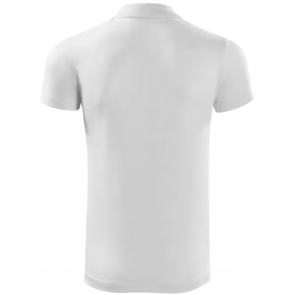  Tricou pentru bărbați cu guler ALTISPORT NoPrint NP/ALM712 ALB 