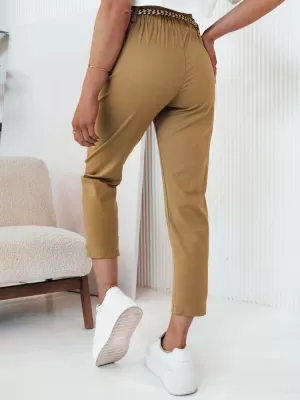 Pantalonii pentru doamne DSTREET ERLON UY2099 CARAMEL