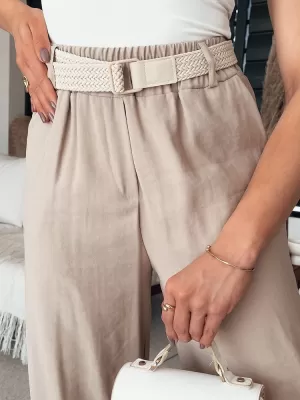 Pantalonii pentru doamne DSTREET CHIMAS UY2107 CARAMEL