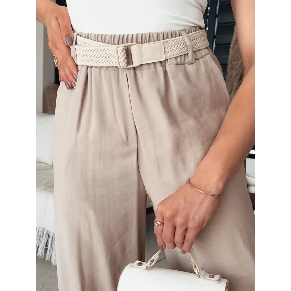  Pantalonii pentru doamne DSTREET CHIMAS UY2107 CARAMEL 