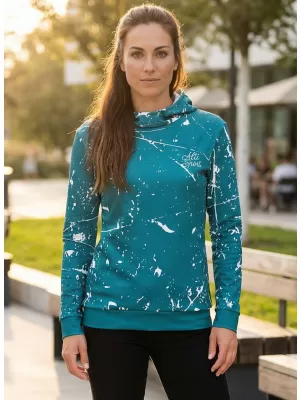 Hanorac funcțional premium pentru femei ALTISPORT VOJ/ALW034MI01 SMARALD