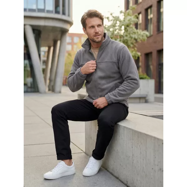  Hanorac pentru bărbați din fleece ALTISPORT NP/ALM105 GRI OȚEL 