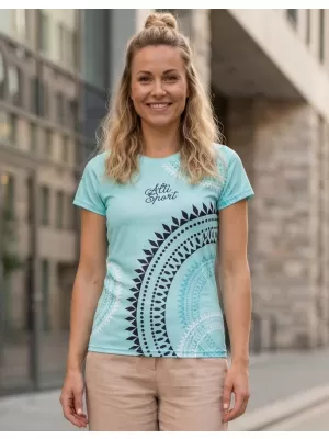 Tricou funcțional premium pentru femei ALTISPORT VOJ/ALW033TR01 ALBASTRU ÎNGHEȚ