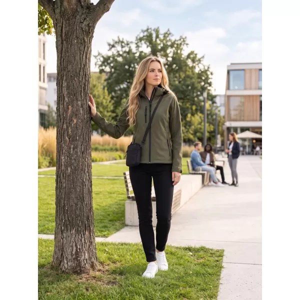  Jachetă softshell pentru femei ALTISPORT NP/ALW125 MILITAR 