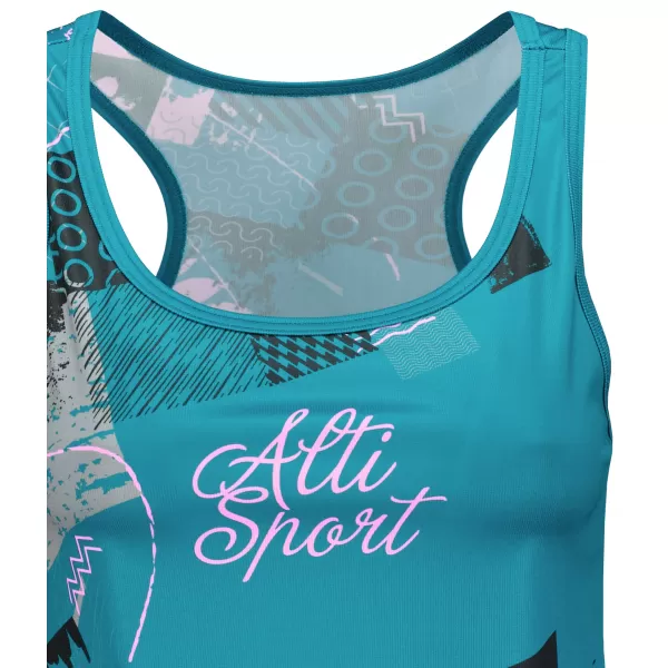 Maieu premium funcțional pentru femei ALTISPORT VOJ/ALW009TIL01 SMARALD/ROZ DESCHIS 