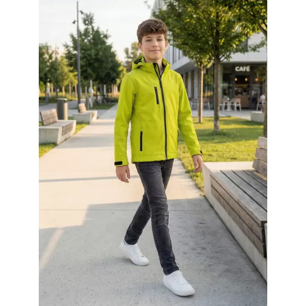  Jachetă softshell pentru copii ALTISPORT NP/ALK535 LĂMÂIE VERDE 