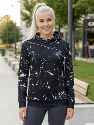 Hanorac funcțional premium pentru femei ALTISPORT VOJ/ALW034MI01 NEGRU
