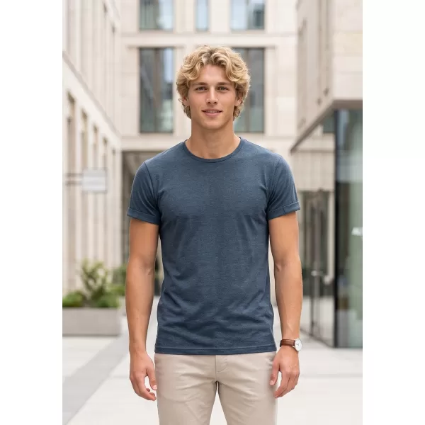  Tricou pentru bărbați ALTISPORT NoPrint NP/ALM361 EVIDENȚIERI DE DENIM ÎNCHIS LA CULOARE 