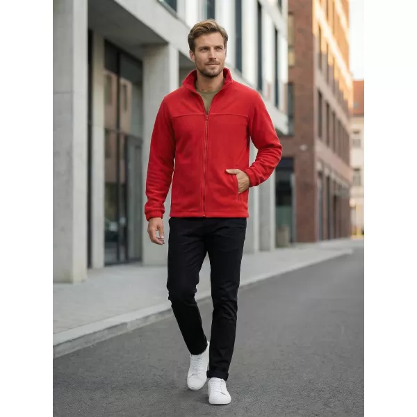  Hanorac pentru bărbați din fleece ALTISPORT NP/ALM105 ROȘU 