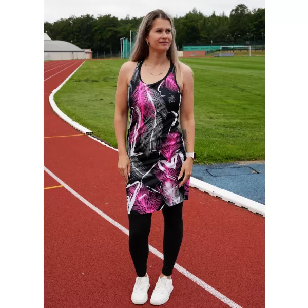  Rochie vestă funcțională premium pentru femei ALTISPORT VOJ/ALW001SAT01 NEGRU ROZ 
