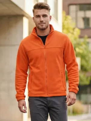 Hanorac pentru bărbați din fleece ALTISPORT NP/ALM105 PORTOCALE