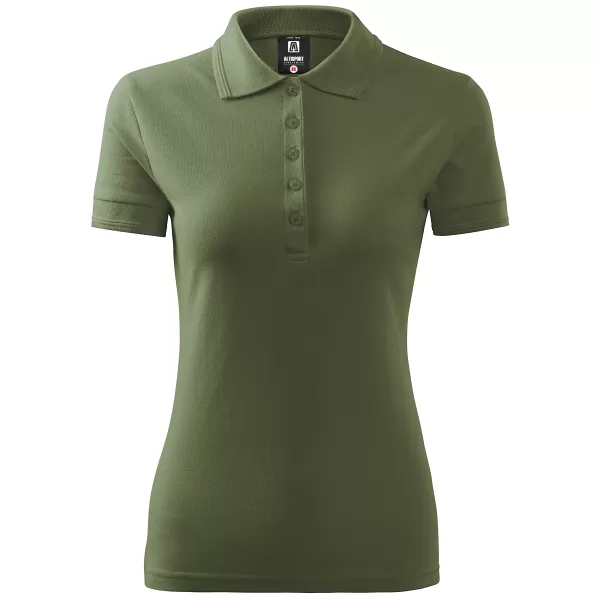  Tricou de damă cu guler ALTISPORT NP/ALW012 KAKI 