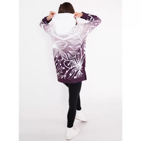  Hanorac funcțional premium pentru femei ALTISPORT VOJ/ALW045MI03 VIOLET/ALB 
