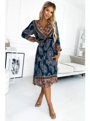 Rochie NUMOCO 510-1 ALBASTRU