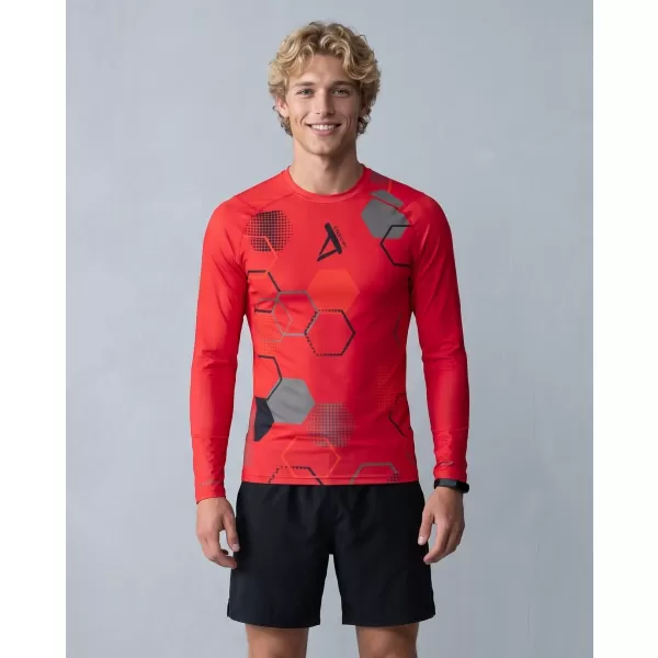  Tricou de compresie funcțional premium pentru bărbați ALTISPORT VOJ/ALM037TR03 ROȘU 