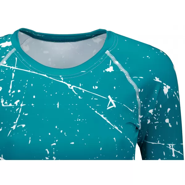  Crop top funcțional premium pentru femei, cu mâneci lungi ALTISPORT VOJ/ALW034TR04 SMARALD 