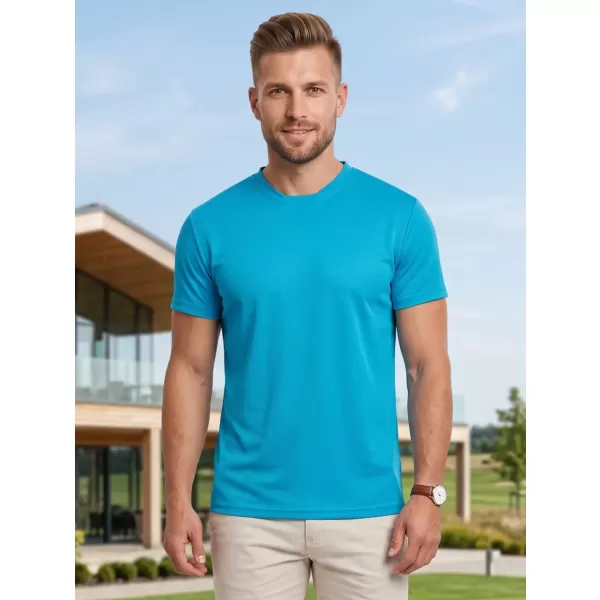  Tricou funcțional pentru bărbați ALTISPORT NoPrint NP/ALM421 TURCOAZ 